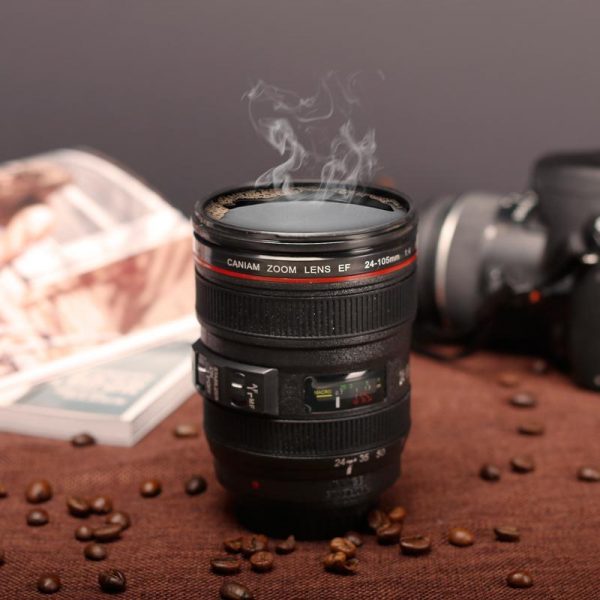 Creative 400ml Creative Canon Lens Cup Hand Cup Coffee Cup Second Generation Camera Cup SLR Camera Lens Covered Mug Photographer